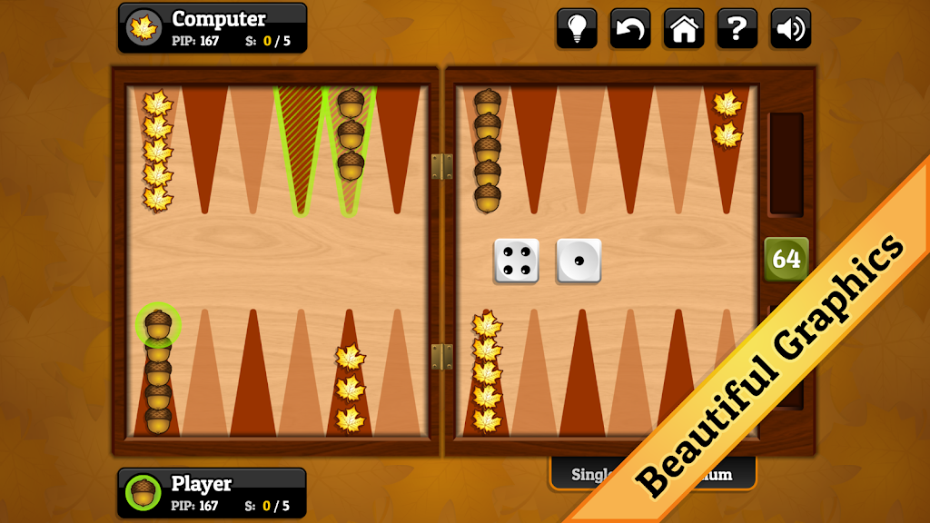 Fall Backgammon Screenshot1