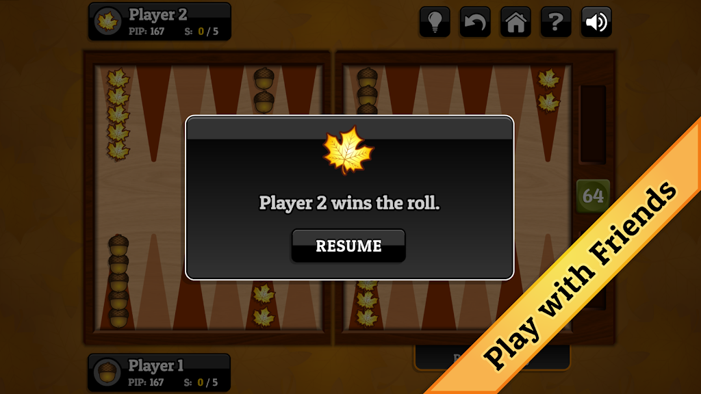 Fall Backgammon Screenshot2