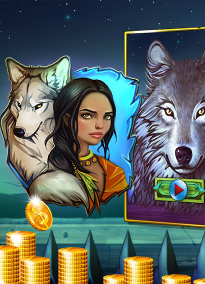 Wild Wolf-Pack Slot Machine Screenshot1