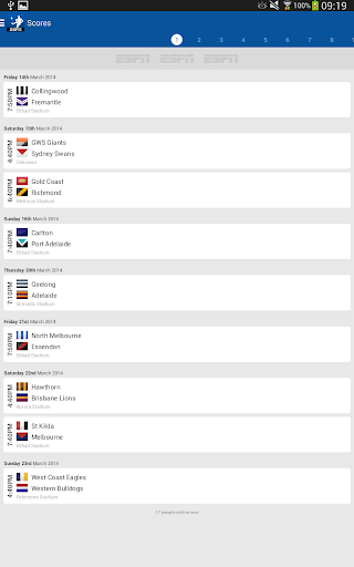 AFL Live Scores - Footy Now Screenshot3