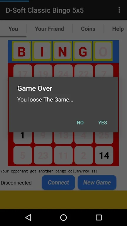 D-Soft Classic Bingo 5x5 Screenshot3