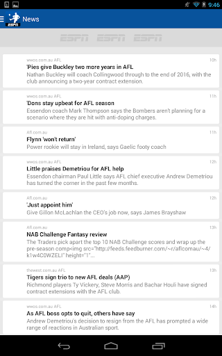 AFL Live Scores - Footy Now Screenshot4