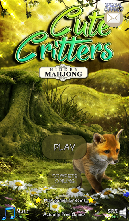 Hidden Mahjong: Cute Critters Screenshot1