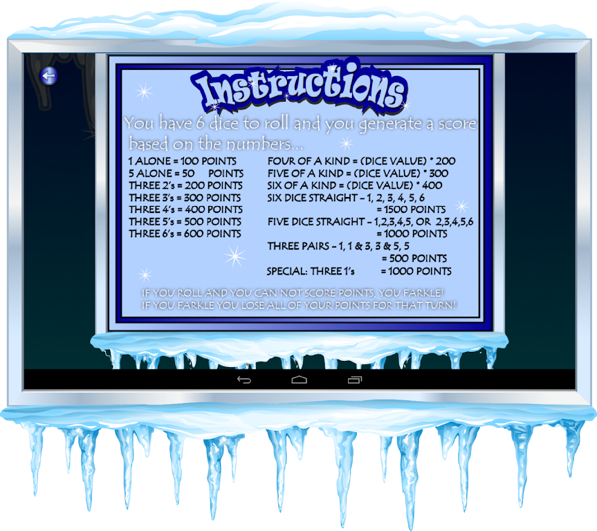 Frozen Farkle - Ice Dice Screenshot2