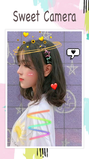 Live face sticker sweet camera Screenshot3