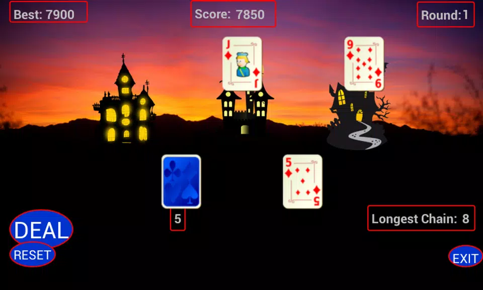 Tri Peaks Castle Solitaire Screenshot3