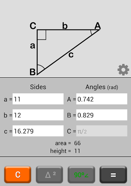 Triangle Calculator Screenshot2