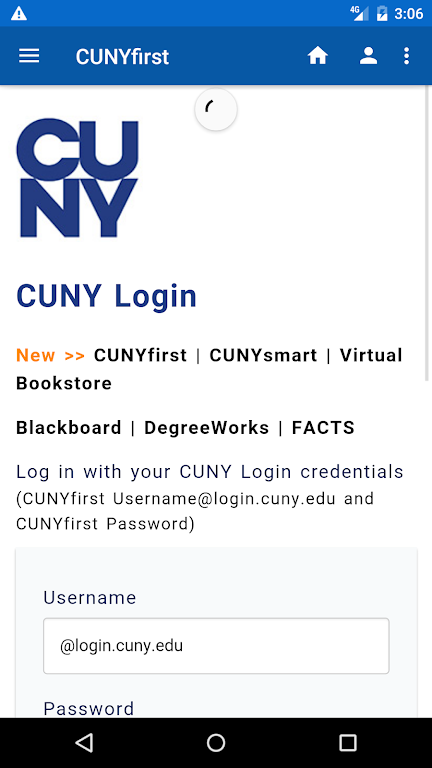 CUNYfirst Screenshot1