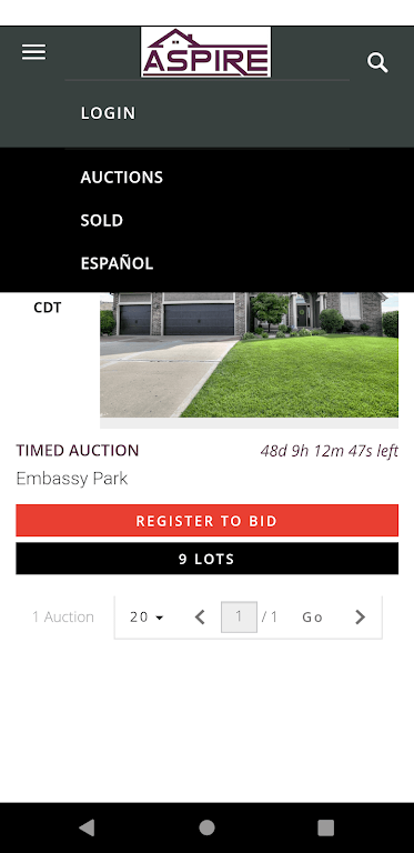 ASPIRE Auctions KC Screenshot4
