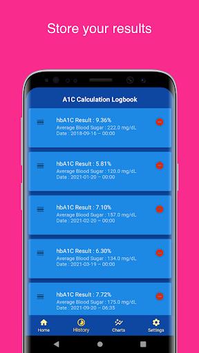 A1C Calculator - Blood Sugar T Screenshot2