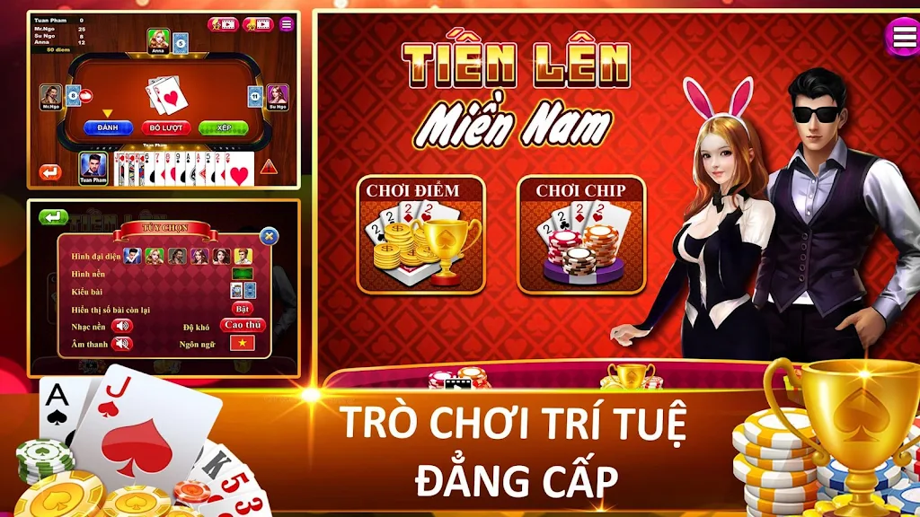 Tien Len - Thirteen - Mien Nam Offline - Chip Screenshot1