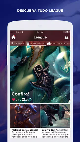 Lendários Amino para League of Legends Português Screenshot2