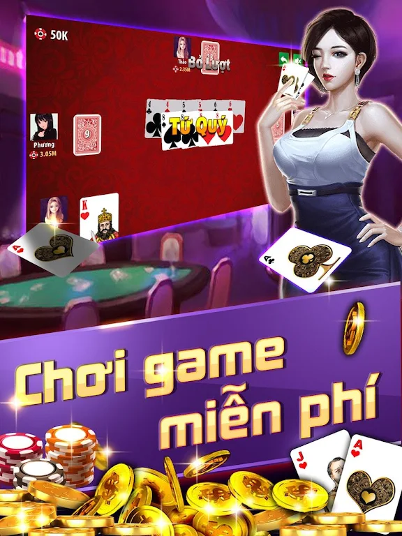 Tiến Lên: Tien len mien nam, tien len - OFFLINE Screenshot3