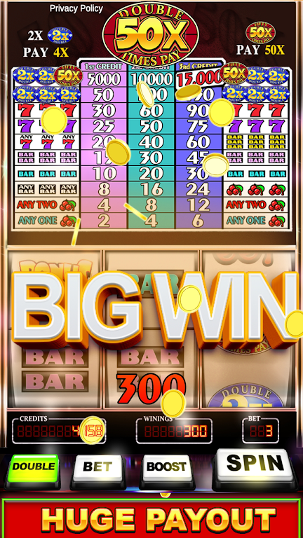 Slot Machine: Double Fifty Times Pay Slots Screenshot3