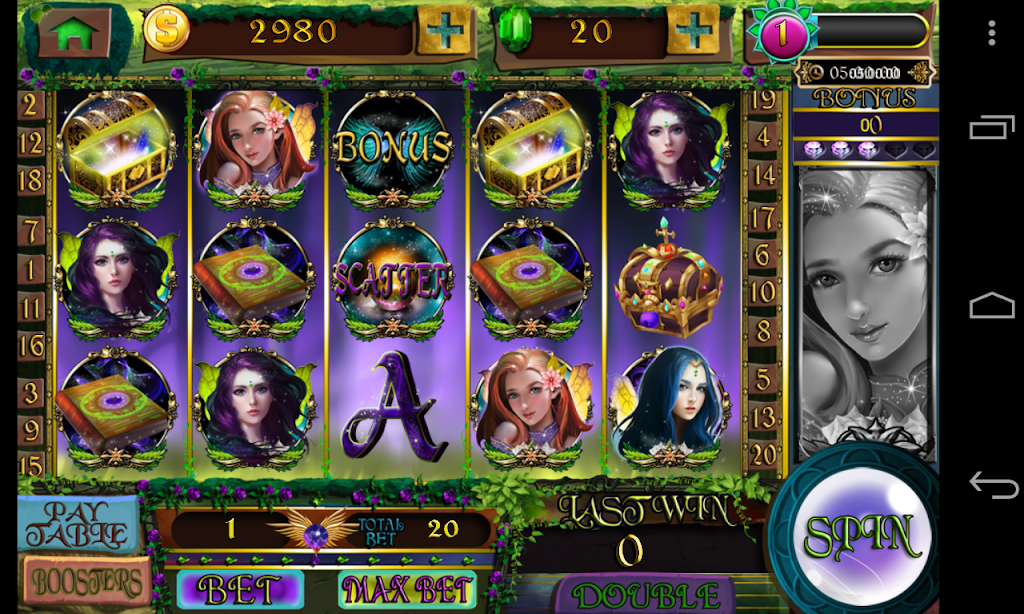 Slot - Forest Lady free casino slot machine games Screenshot1