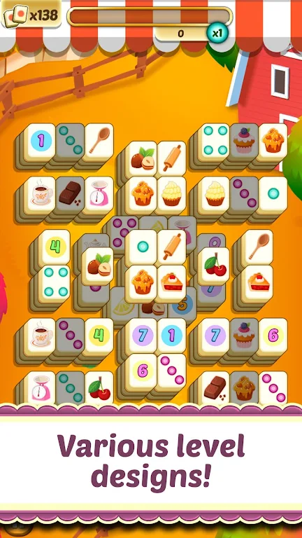 Mahjong Solitaire Cupcake Bake Screenshot3