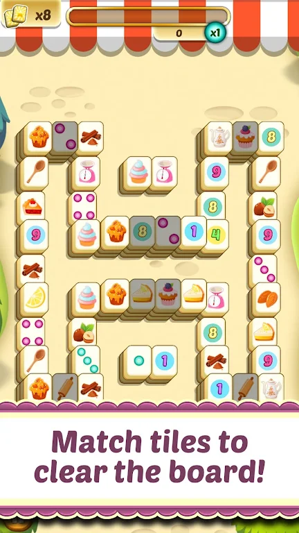 Mahjong Solitaire Cupcake Bake Screenshot1