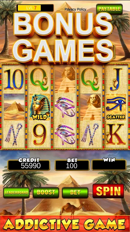 Slot Machine: New Pharaoh Slot - Casino Vegas Feel Screenshot3