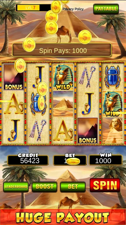 Slot Machine: New Pharaoh Slot - Casino Vegas Feel Screenshot1