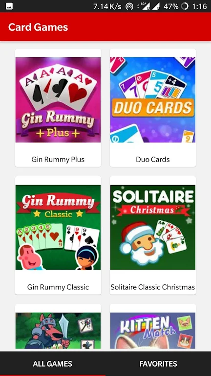 Card Games Free - Gin Rummy, Solitaire, Blackjack Screenshot2