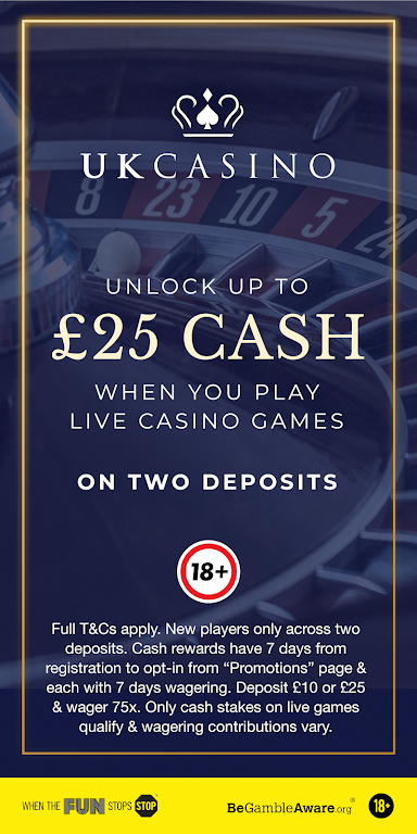 UK Casino: Real Money Games, Blackjack & Roulette Screenshot1