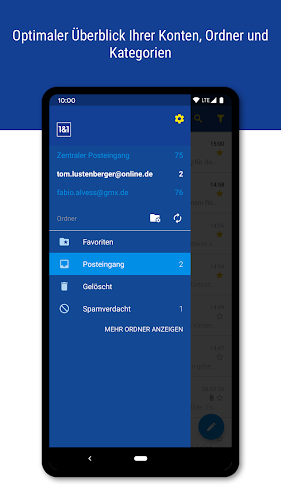 1&1 Mail Screenshot2