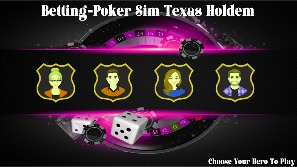 Betting-Poker Sim Texas Holdem Screenshot1