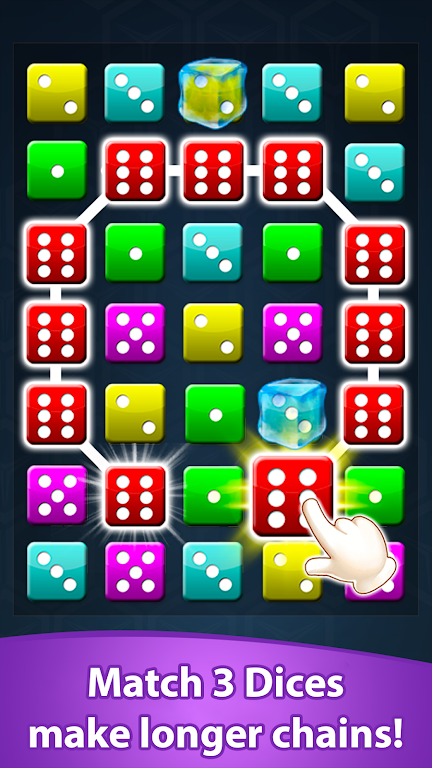 Dice Match Line Puzzle Games Screenshot1