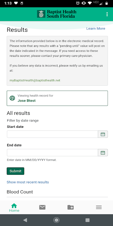 myBaptistHealth [Deprecated] Screenshot1