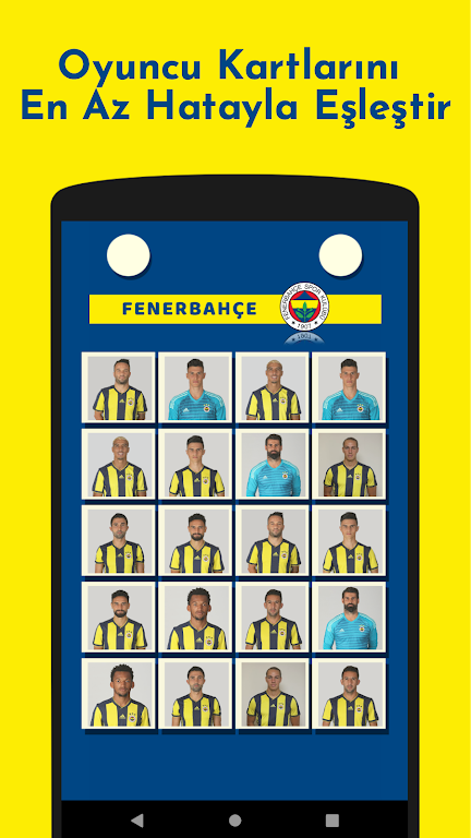 Fenerbahçe Futbolcu Kart Eşleştirme Oyunu Screenshot3