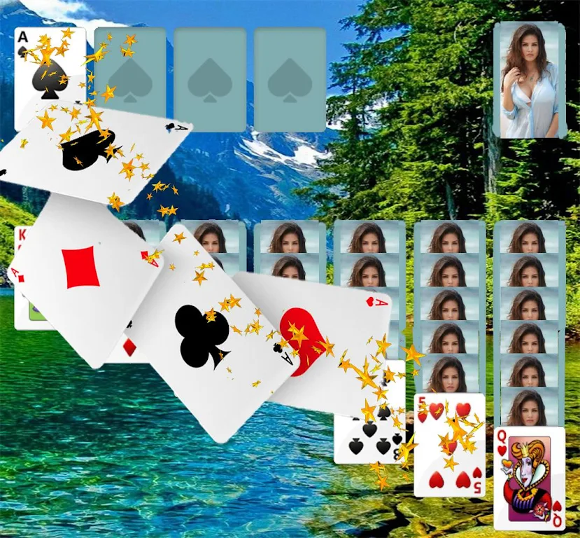 Russian Solitaire..Косынка Фото Квест Screenshot4