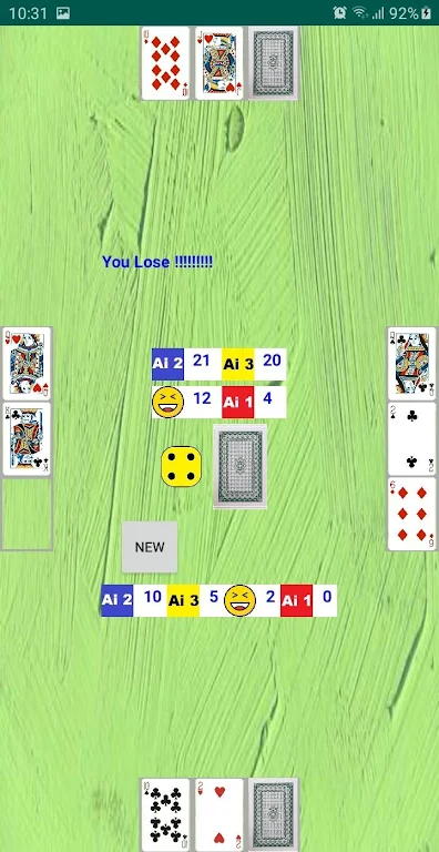 Simple Black Jack: You and 3 AI Screenshot2