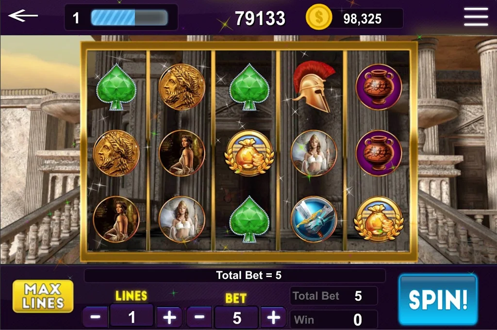 Olympus Slots - Zeus Golden Slot Machine Screenshot1