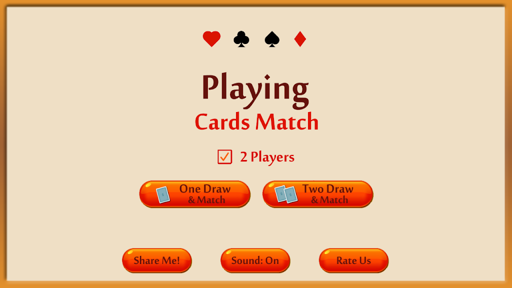 Playing Cards Matching Game - Memory booster game Screenshot1