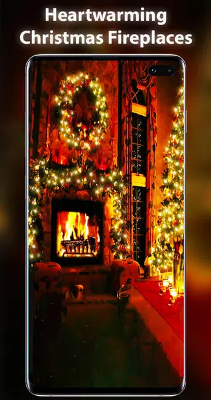 Xmas Fireplace Live Wallpaper Screenshot1