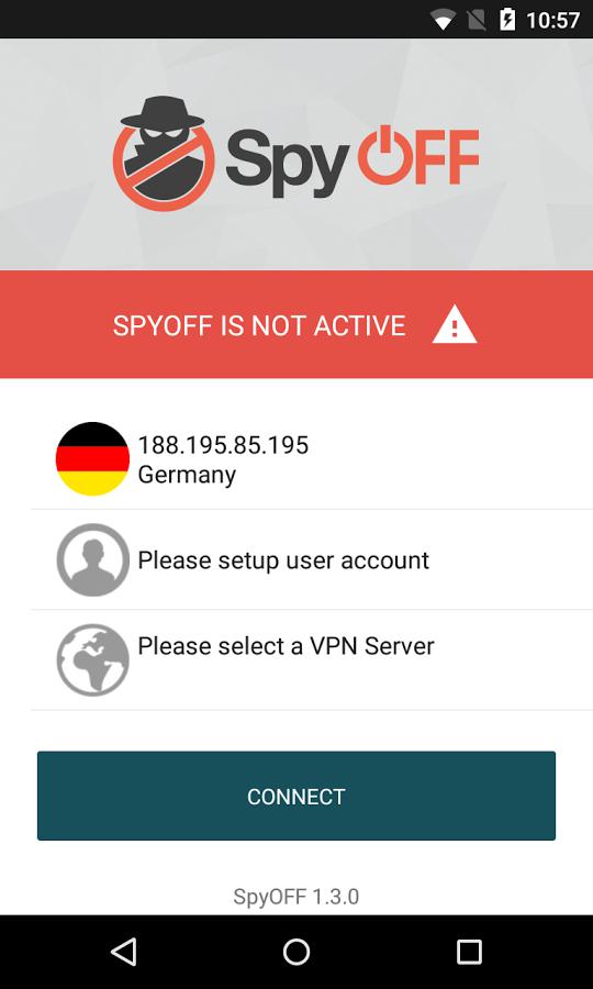 SpyOFF - VPN Client Screenshot1