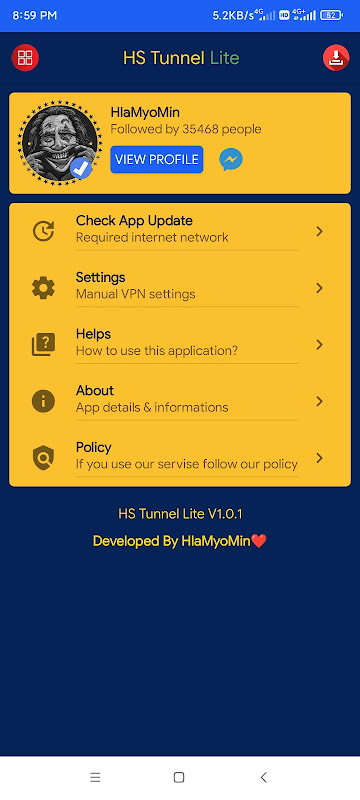 HS Tunnel Lite - Unlimited VPN Screenshot4