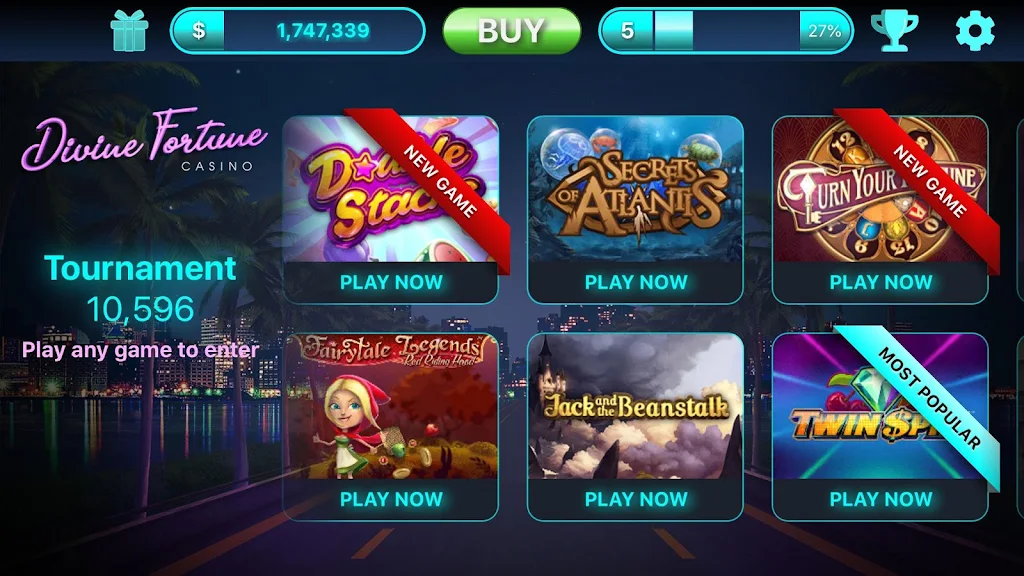 Divine Fortune Casino Screenshot1