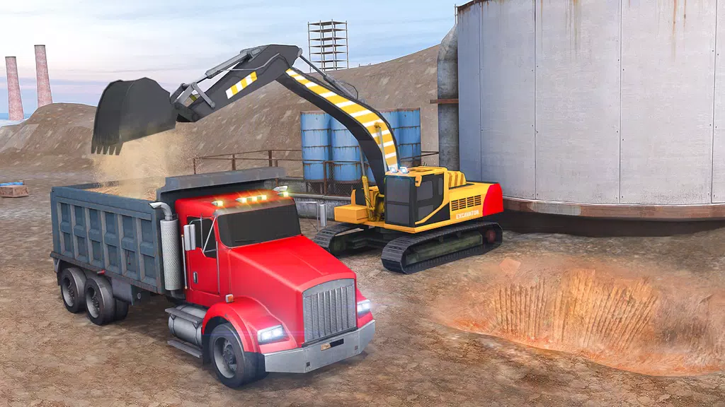 Excavator Crane Driving Sim Screenshot2