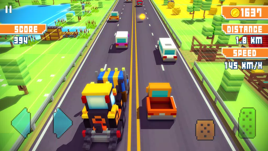 Blocky Highway: Traffic Racing Screenshot3