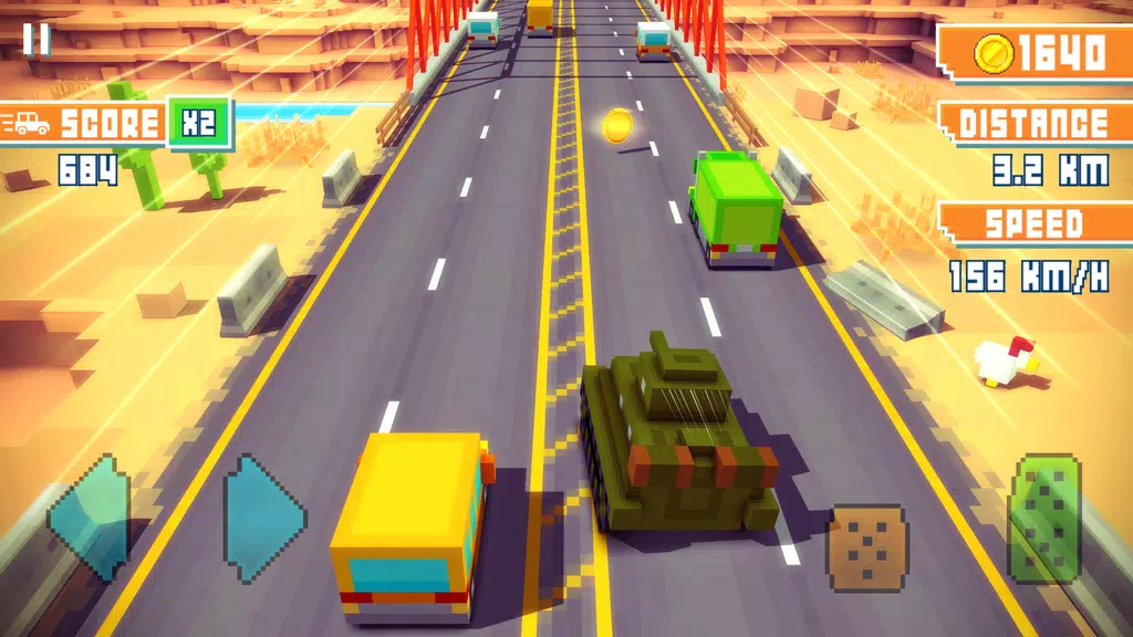 Blocky Highway: Traffic Racing Screenshot1