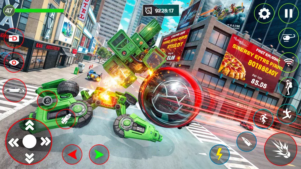 Red Ball Robot Car: Robot Game Screenshot1