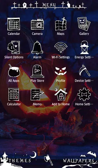 Pumpkin Candle Theme Screenshot1