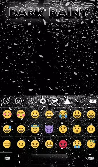 Dark Rainy Keyboard Wallpaper Screenshot4