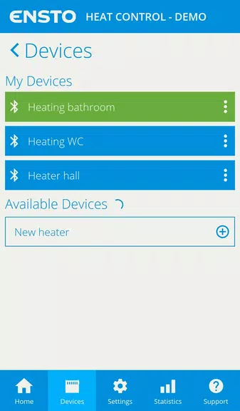 Ensto Heat Control App Screenshot4