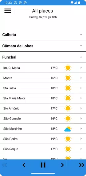 MadeiraWeather Screenshot4