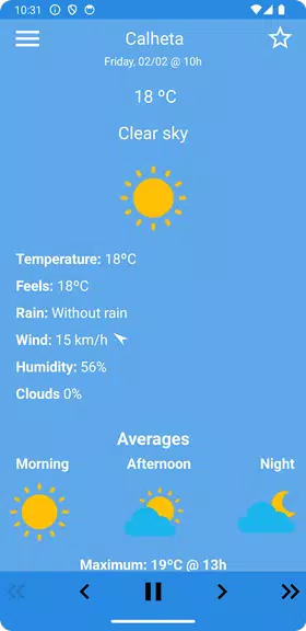 MadeiraWeather Screenshot2