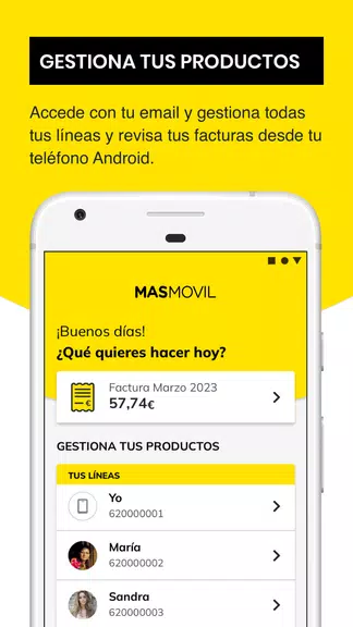 MASMOVIL - Área de cliente Screenshot1