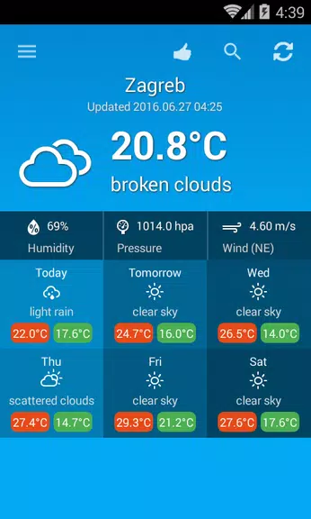 Weather Croatia Screenshot1