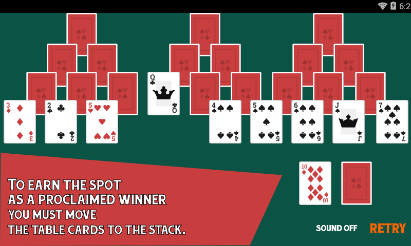 Tri Peaks Free Card Game Screenshot2